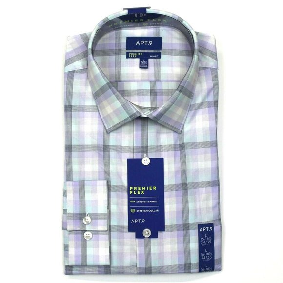 Apt. 9 Other - Apt. 9 Slim-Fit Dress Shirt - L 16-16.5, 34/35